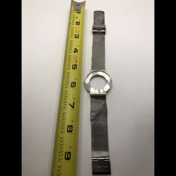 Skagen Watch Parts Band 20mm Clasp Case 34mm No Crystal Silver Links  PY252 - Picture 1 of 8